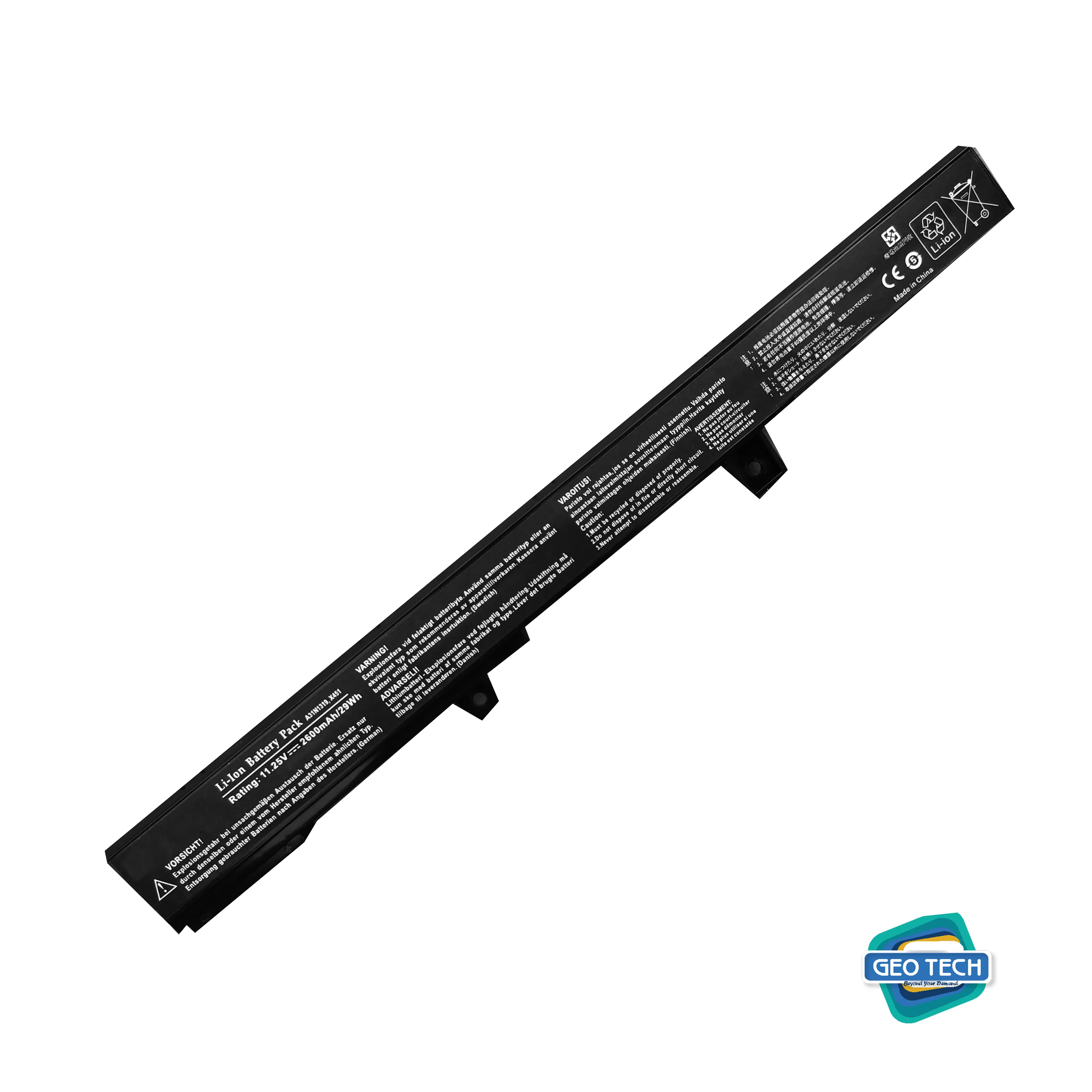 Replacement Battery for Models: Asus X451 X451C X451CA Series Asus X551 X551C X551CA Series Laptop.