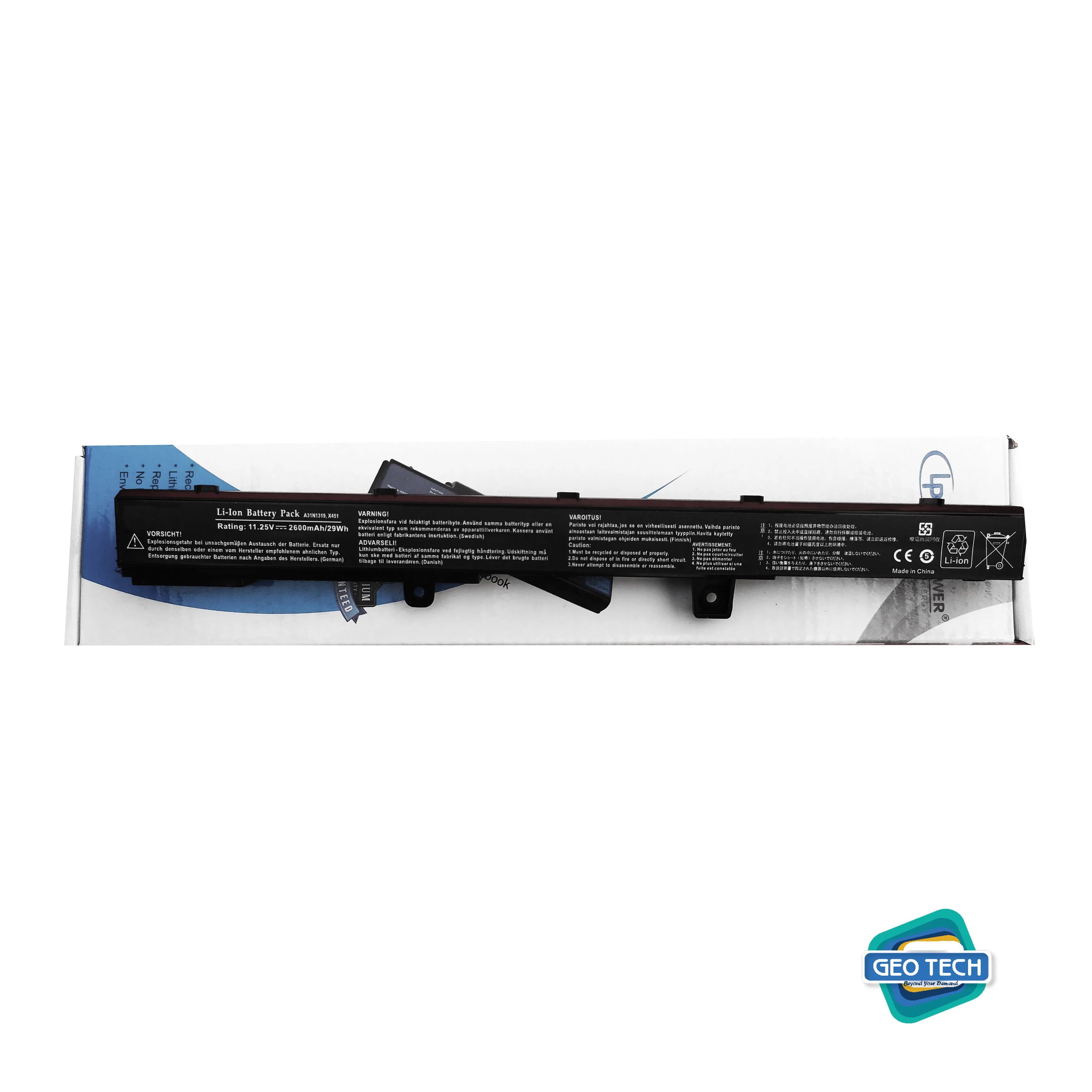 Replacement Battery for Models: Asus X451 X451C X451CA Series Asus X551 X551C X551CA Series Laptop.
