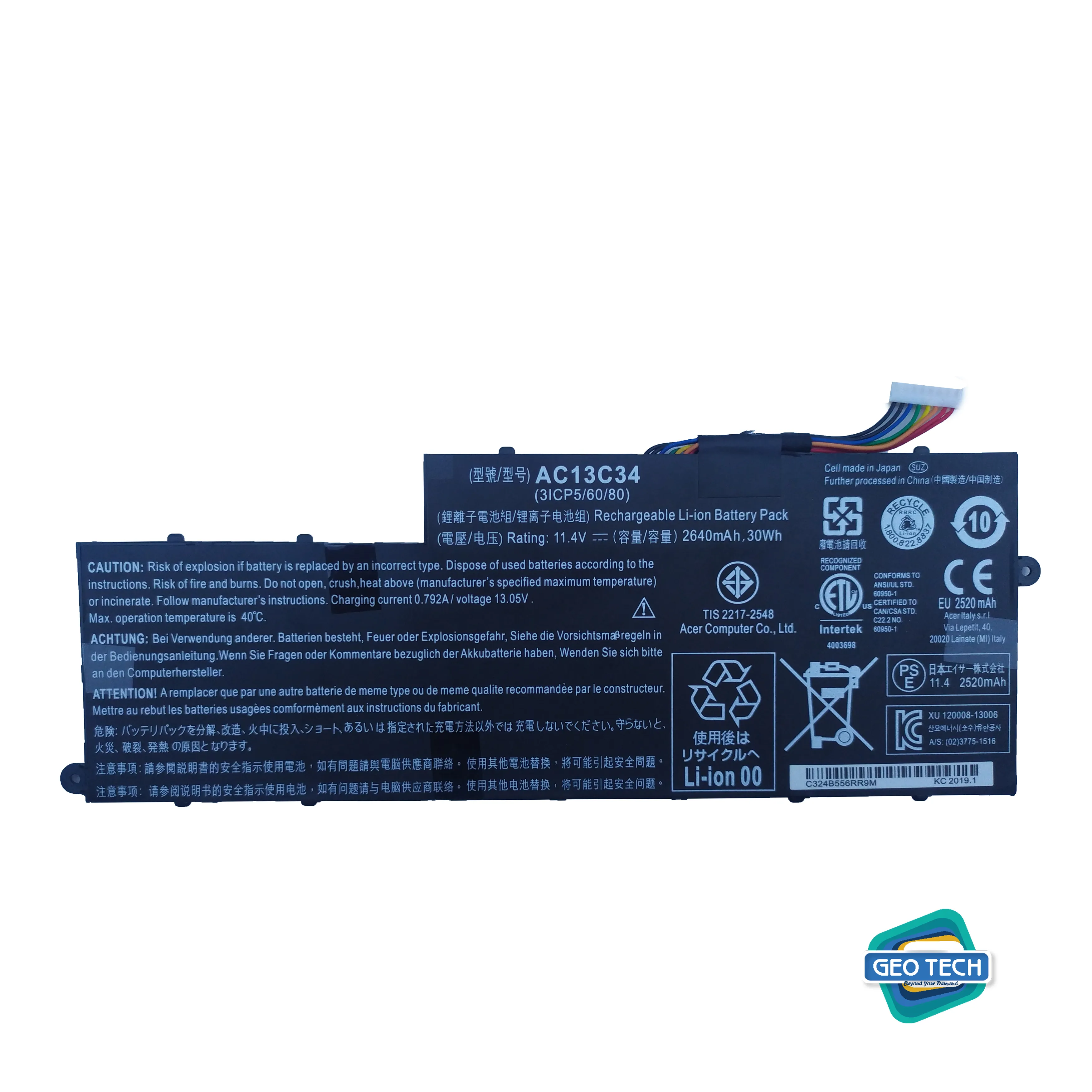 New Ac13c34 Replacement Laptop Battery Compatible with Acer Aspire V5-122p