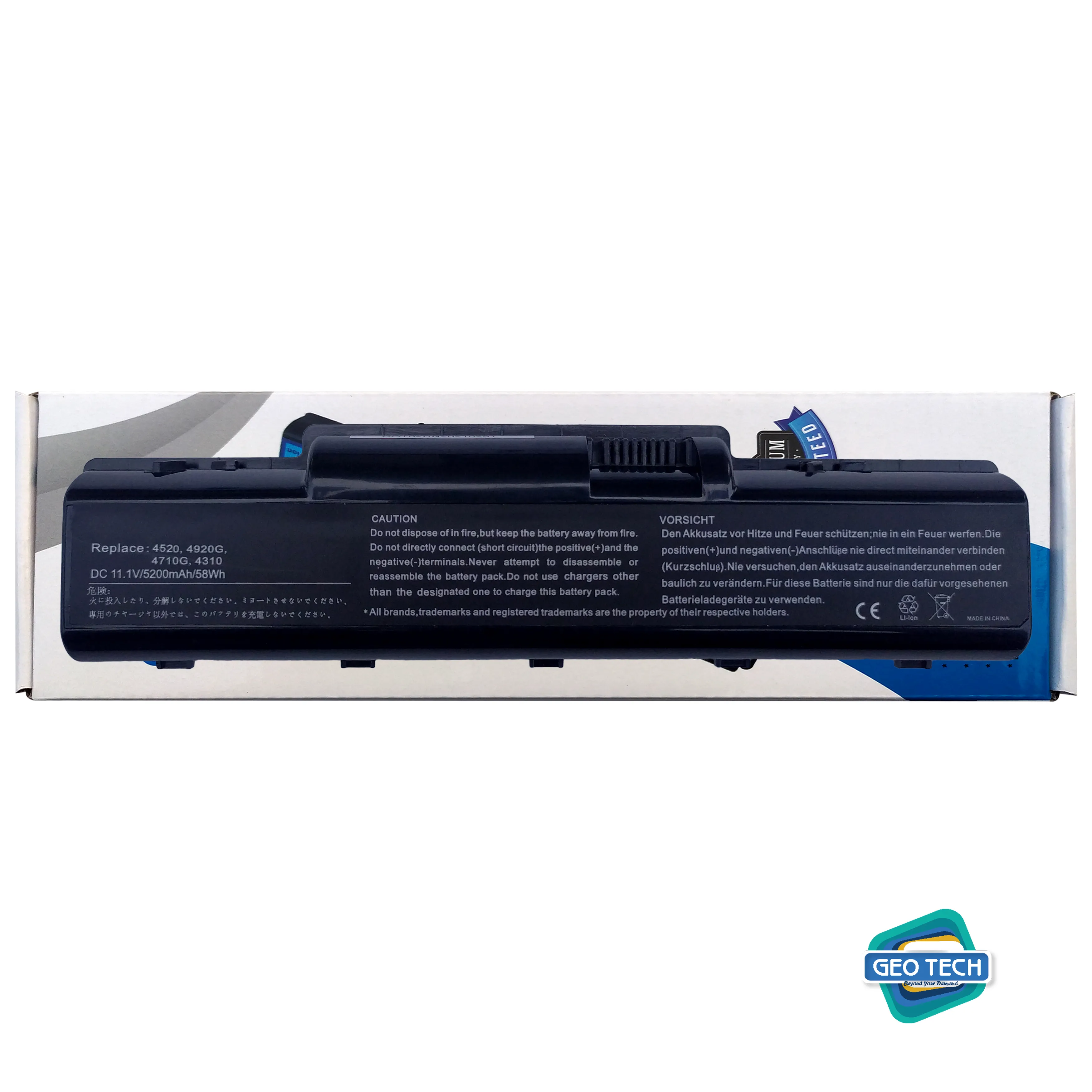 Replacement Laptop Battery for Acer Aspire 4310, 4510, 4710, 4920, AS07A31